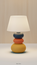 Lampe de table compacte en céramique