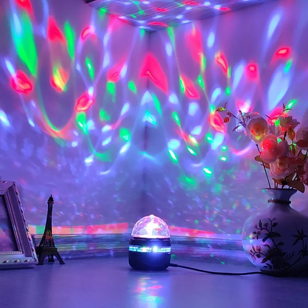 Projecteur LED Ciel Étoilé — 6 Styles Aurora, Vagues & Étoiles, Télécommande, Rotatif