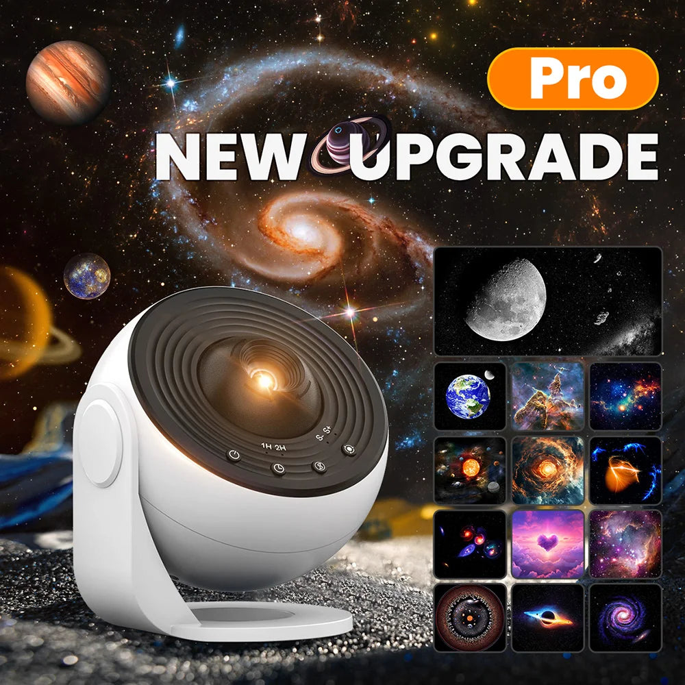 Projecteur Planétarium Galaxy 13 en 1 — Aurora, Étoiles HD, Veilleuse Enfants & Adultes