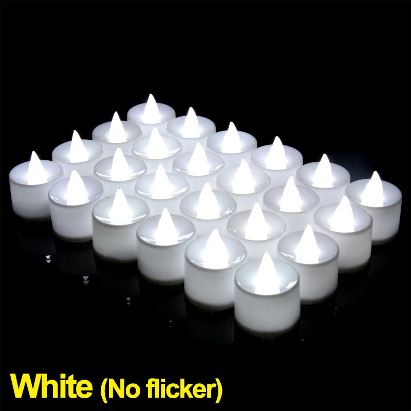 Bougies Chauffe-Plat LED Sans Flamme — Blanc Chaud ou Blanc Froid, Lot de 1, 6 ou 12