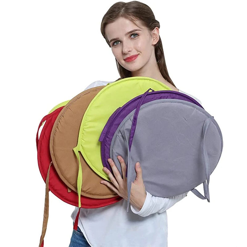 Galette de Chaise Ronde 30cm — Intérieur & Extérieur, Antidérapante, 3 Couleurs