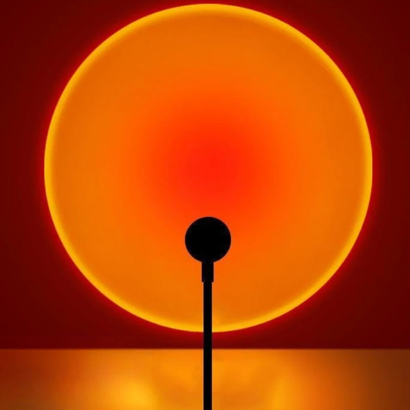 Lampe Coucher de Soleil USB — Projecteur Lumière Chaude, Ambiance Romantique & Esthétique