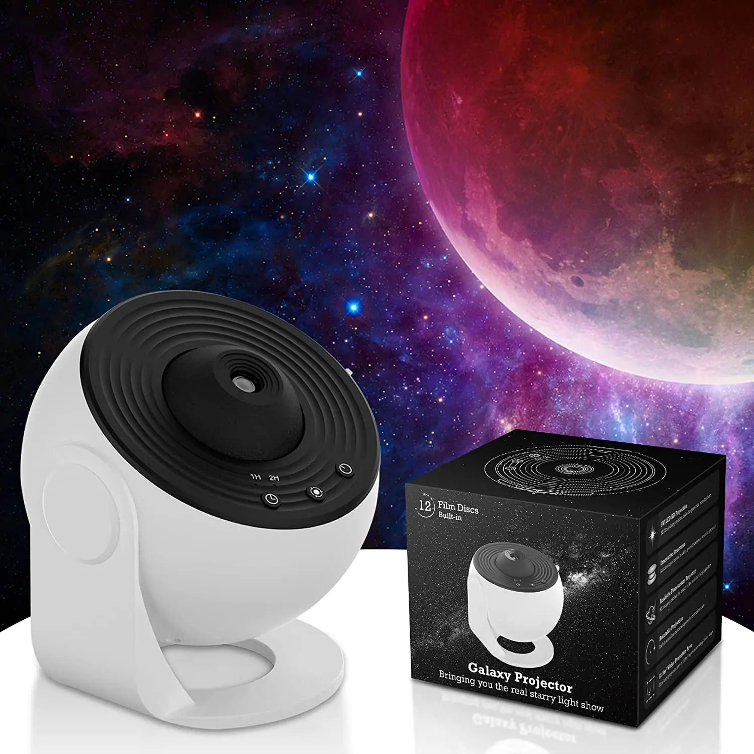 Projecteur Planétarium Galaxy 13 en 1 — Aurora, Étoiles HD, Veilleuse Enfants & Adultes