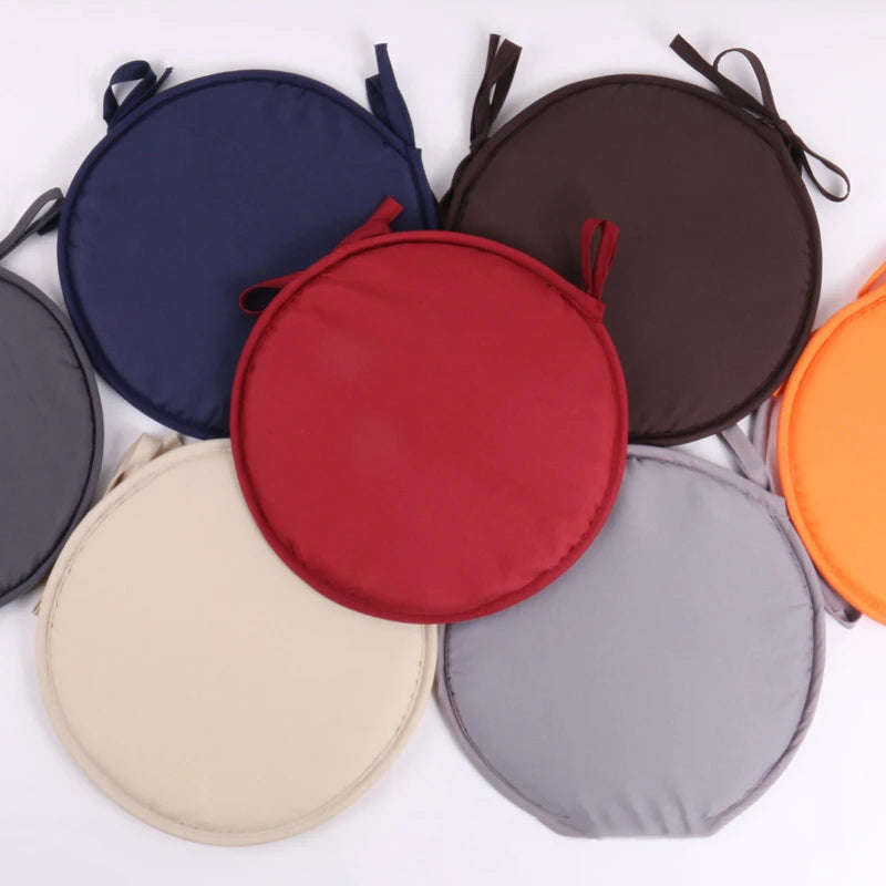 Galette de Chaise Ronde 30cm — Intérieur & Extérieur, Antidérapante, 3 Couleurs