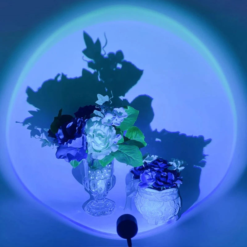 Lampe Coucher de Soleil USB — Projecteur Lumière Chaude, Ambiance Romantique & Esthétique