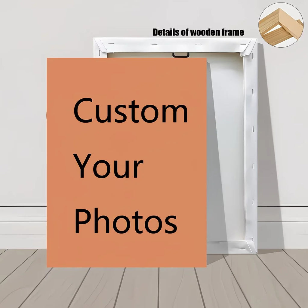 Impression Personnalisée sur Toile — Votre Photo en HD, Avec ou Sans Cadre, Toutes Tailles