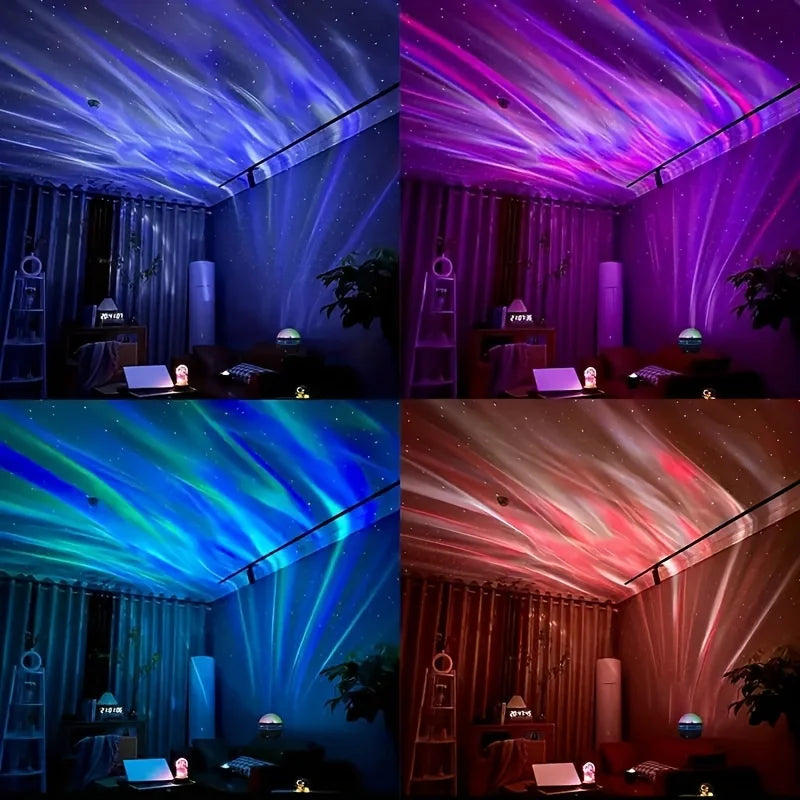 Projecteur LED Ciel Étoilé — 6 Styles Aurora, Vagues & Étoiles, Télécommande, Rotatif