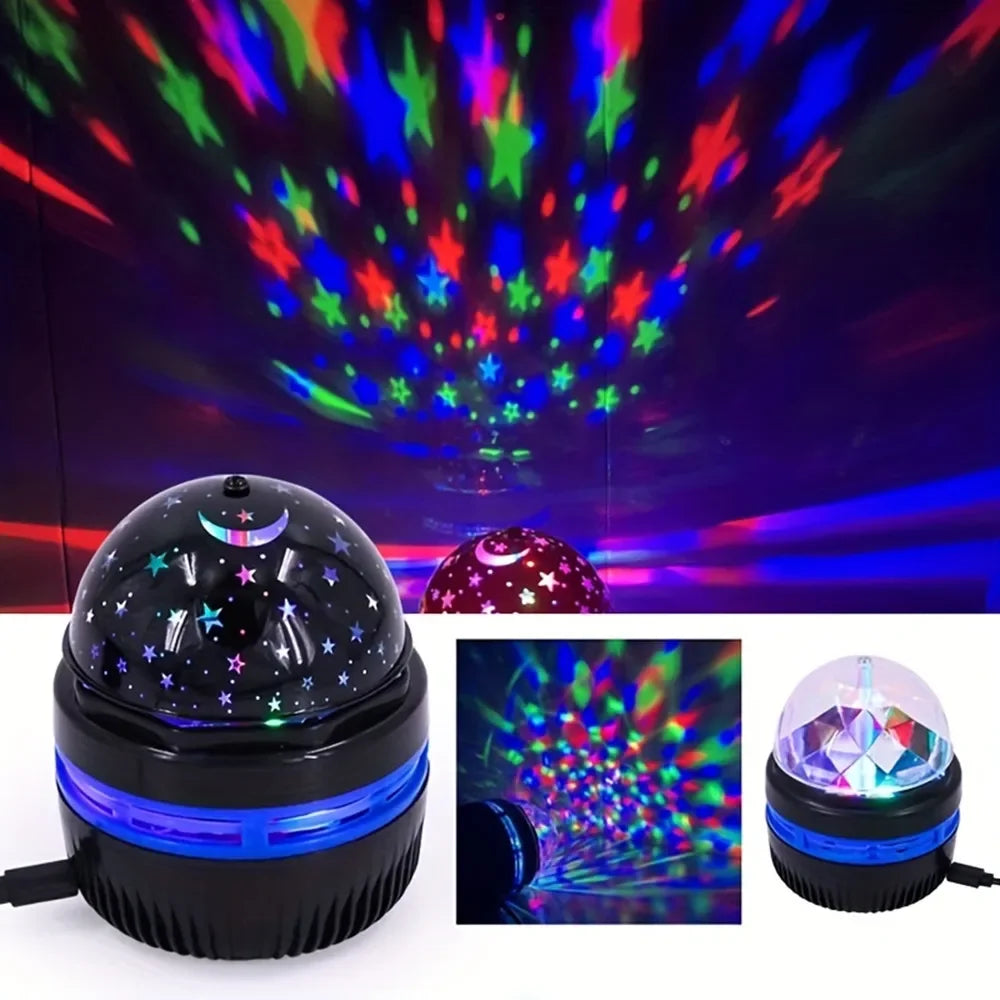 Projecteur LED Ciel Étoilé — 6 Styles Aurora, Vagues & Étoiles, Télécommande, Rotatif