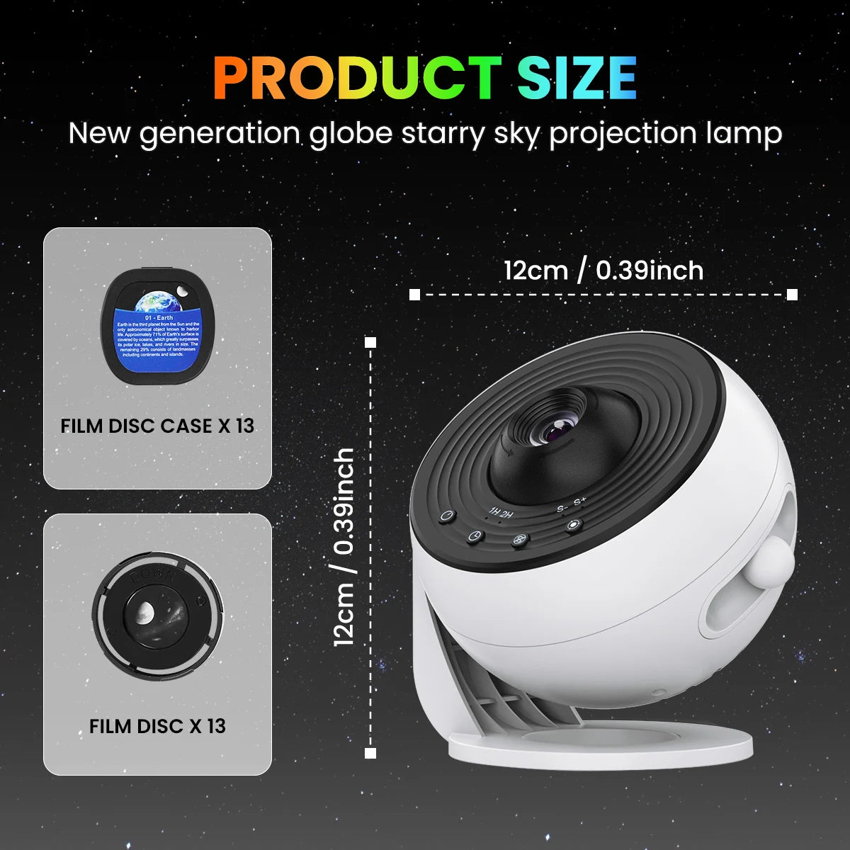 Projecteur Planétarium Galaxy 13 en 1 — Aurora, Étoiles HD, Veilleuse Enfants & Adultes