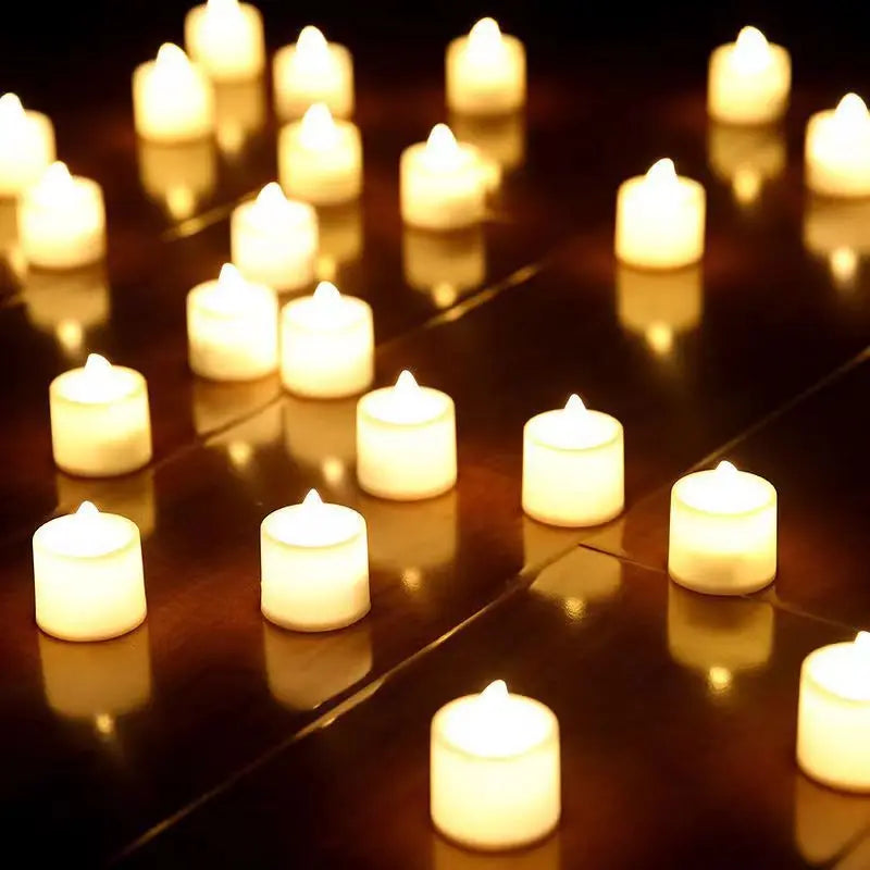 Bougies Chauffe-Plat LED Sans Flamme — Blanc Chaud ou Blanc Froid, Lot de 1, 6 ou 12