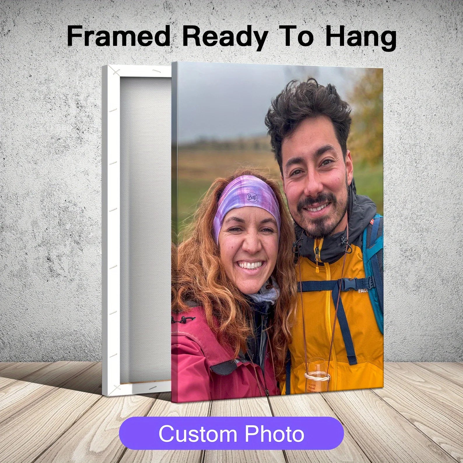 Impression Personnalisée sur Toile — Votre Photo en HD, Avec ou Sans Cadre, Toutes Tailles